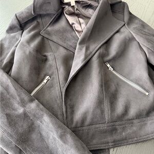 Philosophy black faux suede Jacket